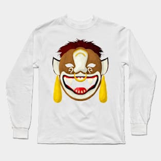 Watercolor tribal mask Long Sleeve T-Shirt